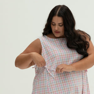 pastel gingham dress Pink Cotton Gingham Smocked Dress | Women's Dresses