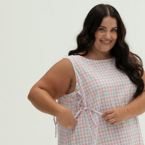 plus size gingham dress The Bow Dress